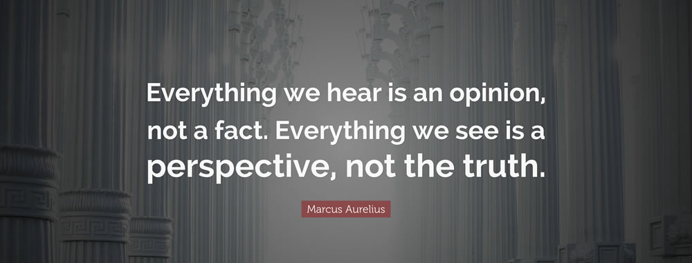 everything we heard is opinion,not a fact