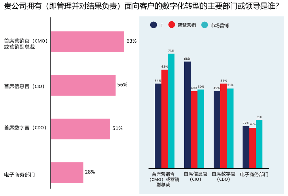 贵公司管理数字化转型的主要部门或领导是谁