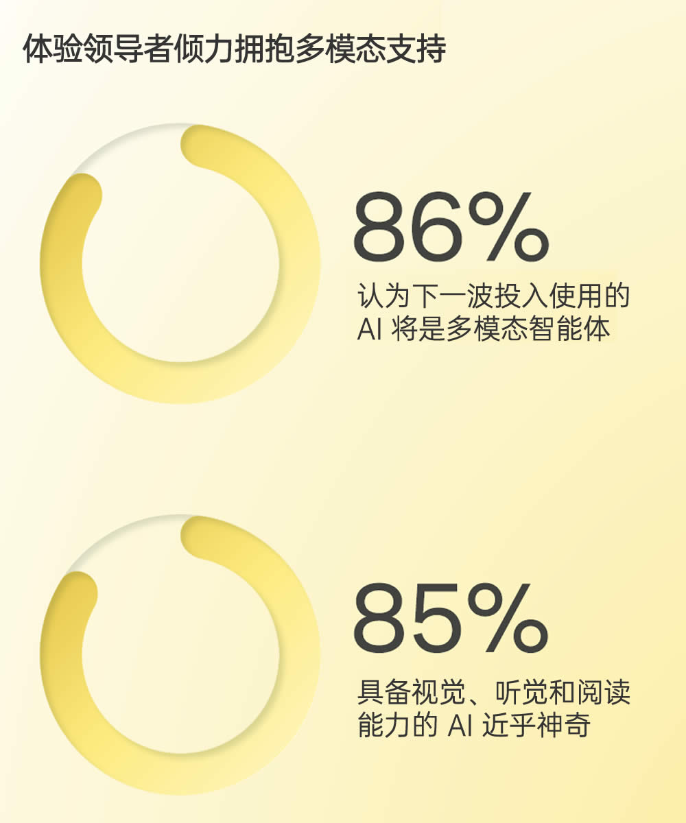 体验领导者倾力拥抱多模态支持