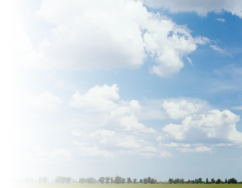 an image of a beautiful landscape with green trees and blue sky